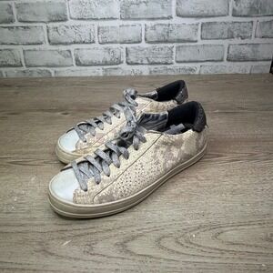 P448 John Snakeskin Glitter Low Top Sneakers 39